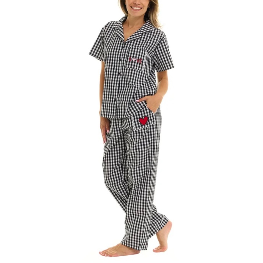 Keith Haring Women's Notch Collar Pajama Set size M